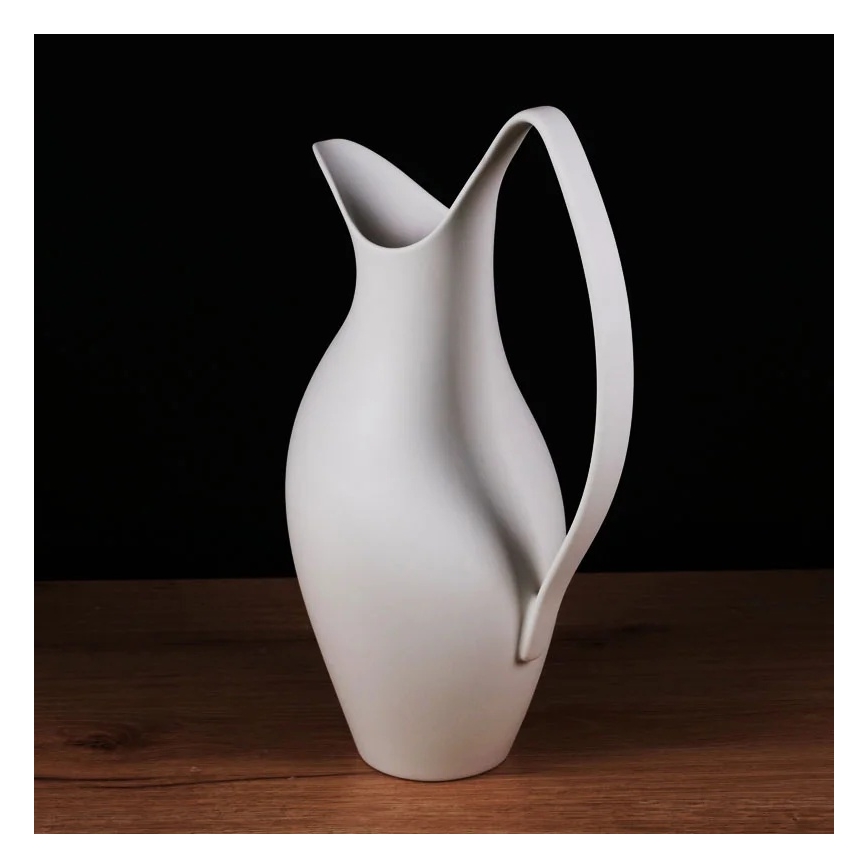 Biela keramická váza 33x17x19 cm