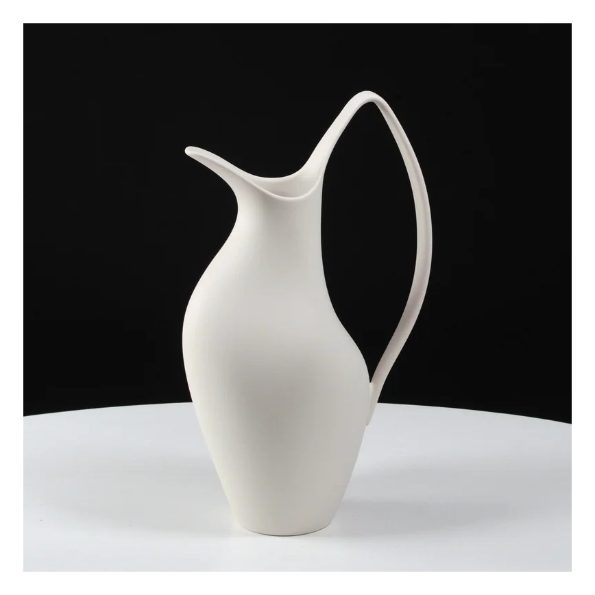 Biela keramická váza 33x17x19 cm