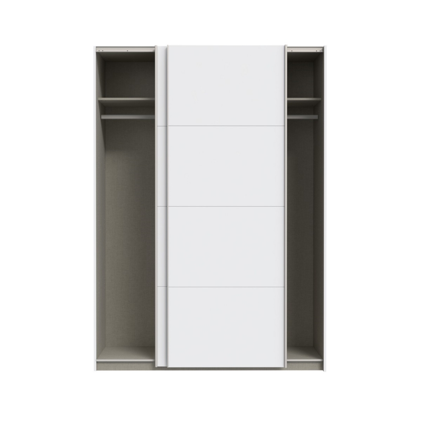 Biela šatníková skriňa KARO 150x210 cm