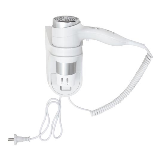 Biely fén s držiakom 11x24 cm