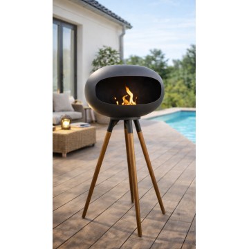 Biokrb TOKIO 45x100 cm 2 kW čierny