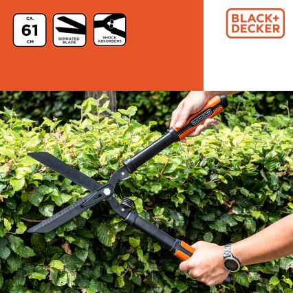 BLACK+DECKER - Nožnice  na živý plot 610 mm