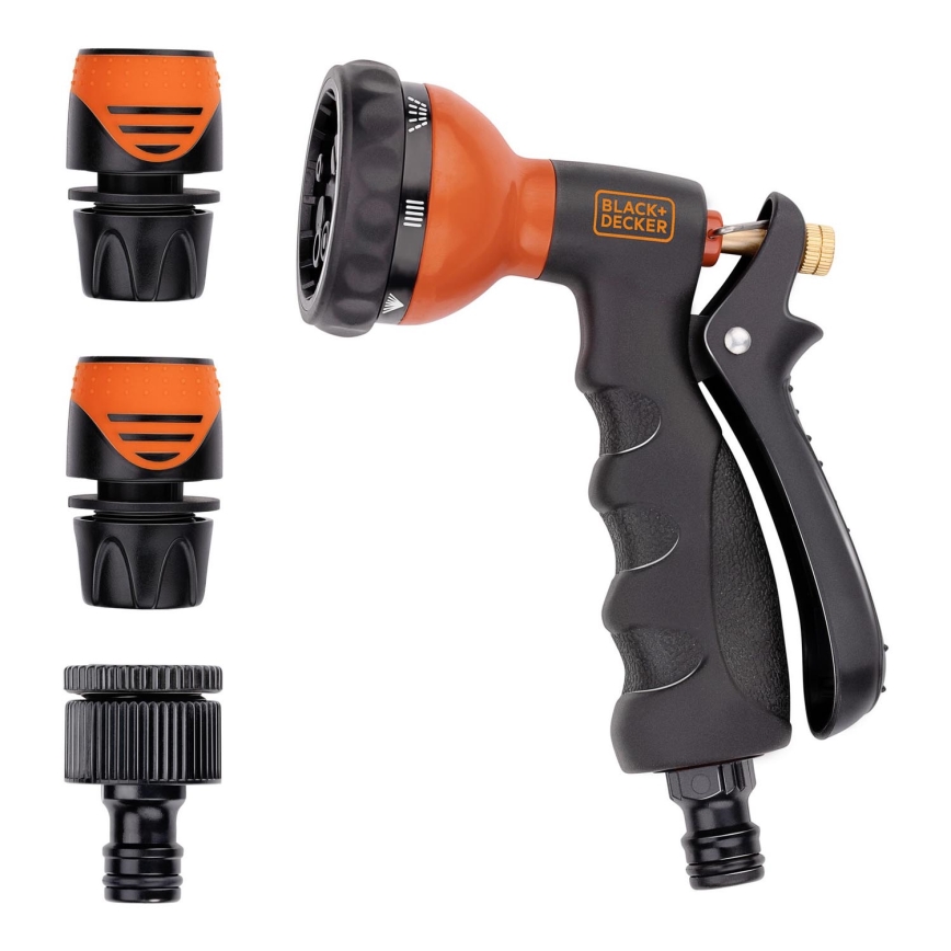 BLACK+DECKER - Zavlažovacia pištoľ s 3 spojkami