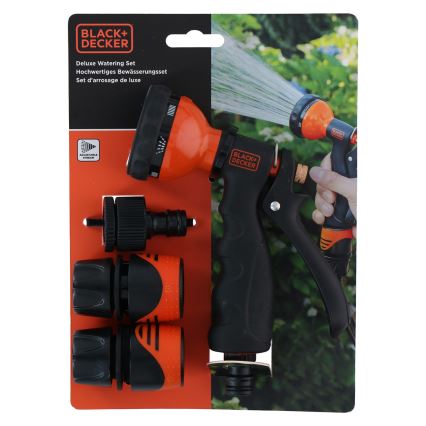 BLACK+DECKER - Zavlažovacia pištoľ s 3 spojkami