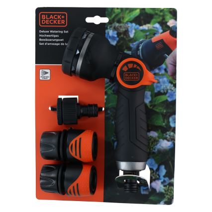 BLACK+DECKER - Zavlažovacia pištoľ so 3 spojkami