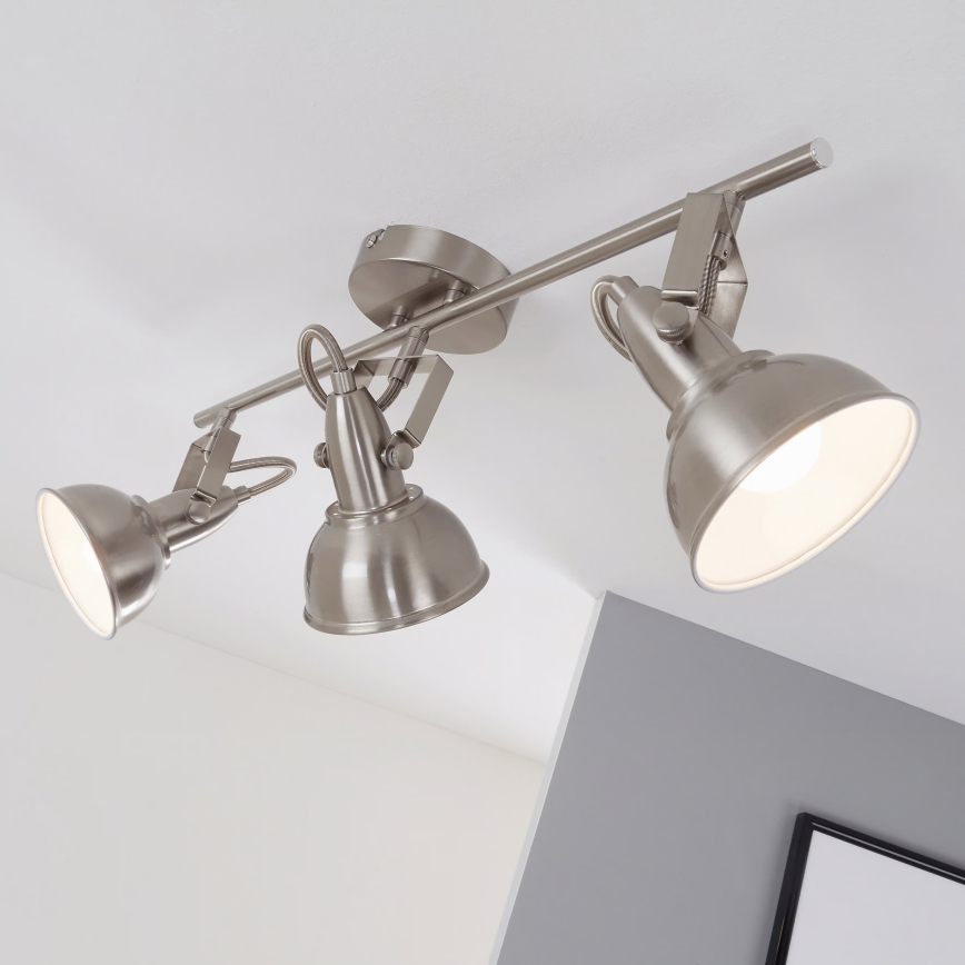 Bodové svietidlo 3xE14/40W/230V matný chróm