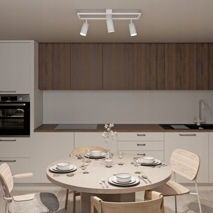 Bodové svietidlo 3xGU10/30W/230V biele