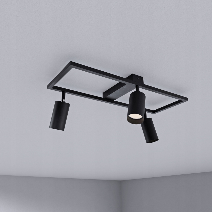 Bodové svietidlo 3xGU10/30W/230V čierne