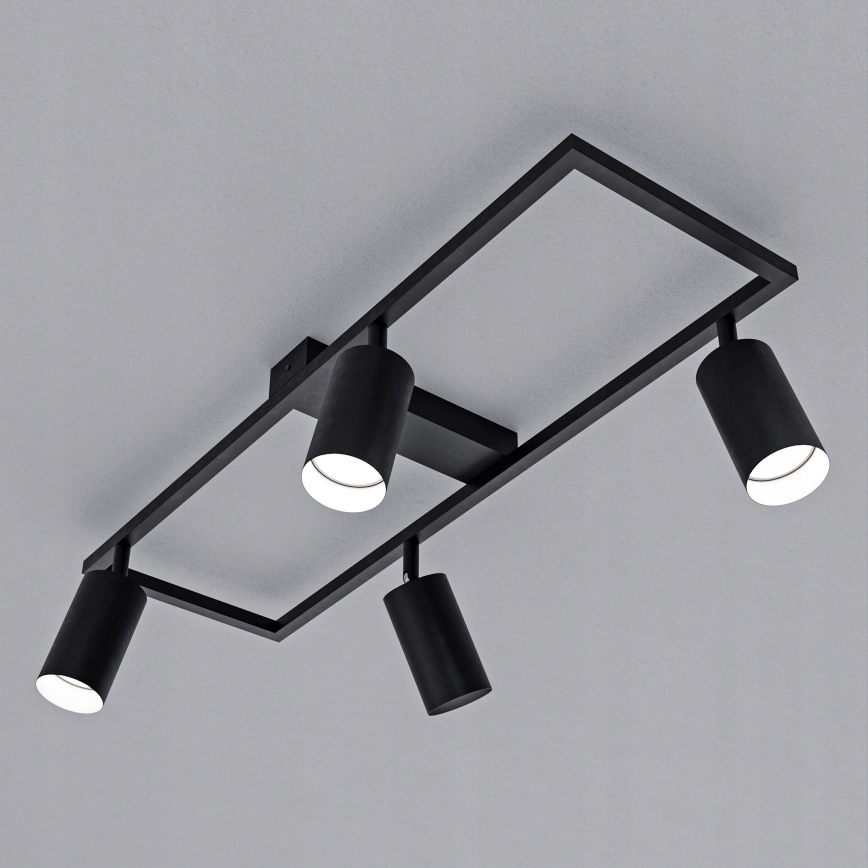 Bodové svietidlo 4xGU10/30W/230V čierne