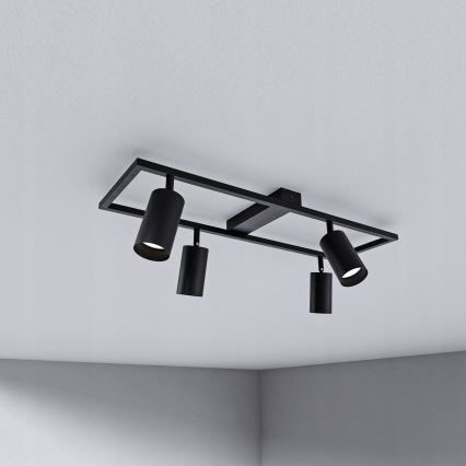 Bodové svietidlo 4xGU10/30W/230V čierne