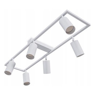 Bodové svietidlo 6xGU10/30W/230V biele