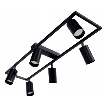 Bodové svietidlo 6xGU10/30W/230V čierne