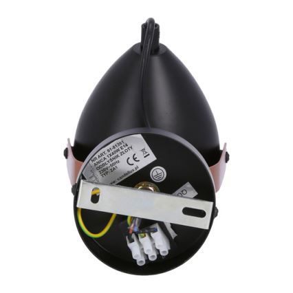 Bodové svietidlo ANICA 1xE14/40W/230V čierna/medená