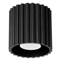 Bodové svietidlo AURA 1xGU10/10W/230V pr. 10 cm čierna