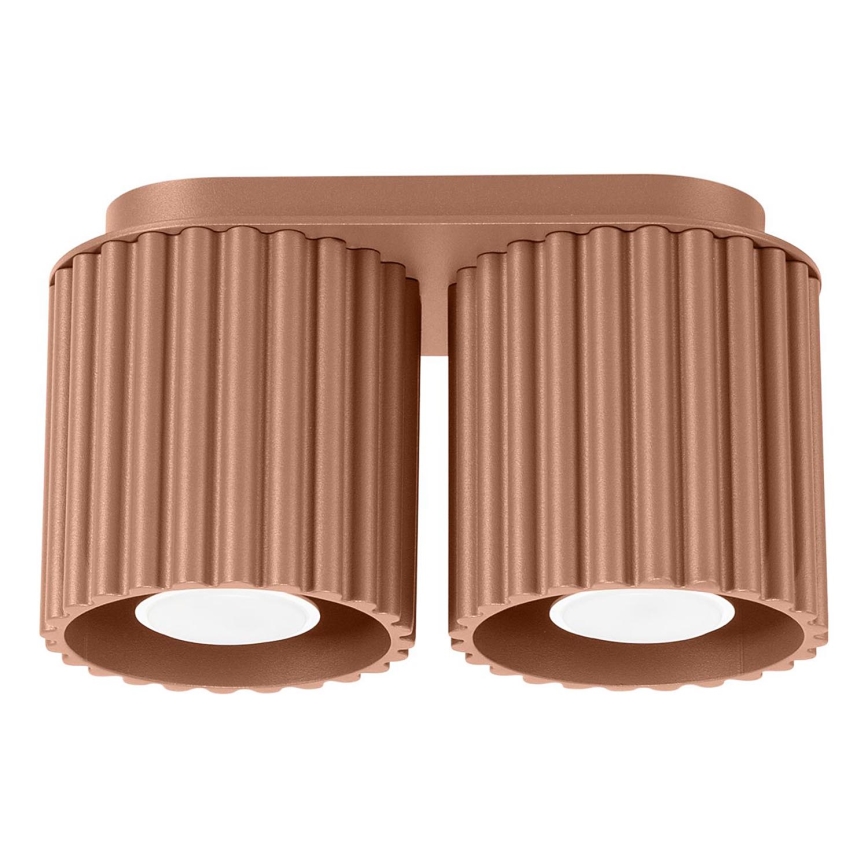 Bodové svietidlo AURA 2xGU10/10W/230V hnedé