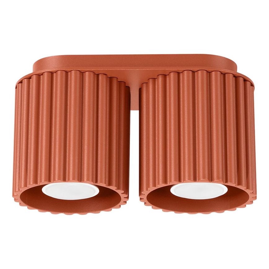 Bodové svietidlo AURA 2xGU10/10W/230V oranžové
