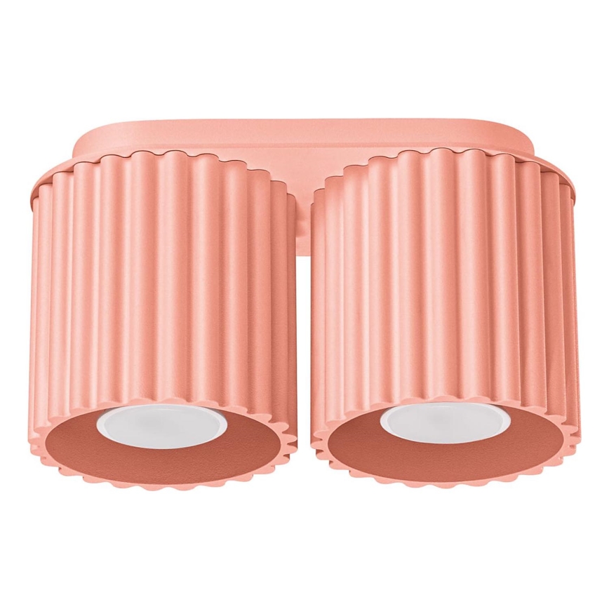 Bodové svietidlo AURA 2xGU10/10W/230V ružové