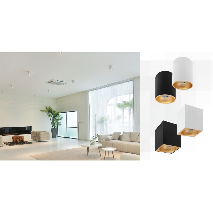 Bodové svietidlo CHLOE 1xGU10/50W/230V hranatý biela