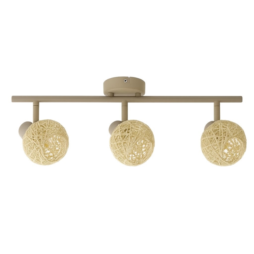 Bodové svietidlo DEX 3xE14/10W/230V béžové/krémové
