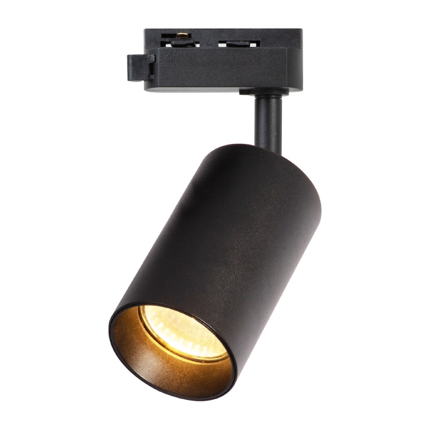 Bodové svietidlo do 1-fázového lištového systému PIPE 1xGU10/10W/230V čierna