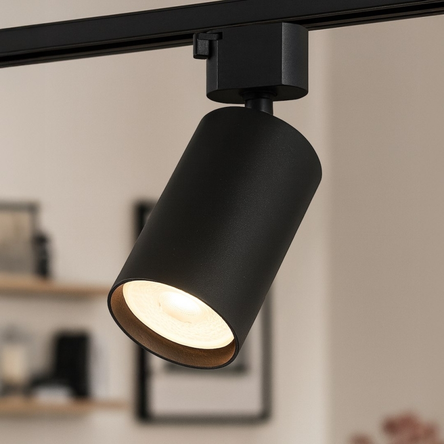 Bodové svietidlo do jednofázového lištového systému TIGER 1xGU10/10W/230V čierne