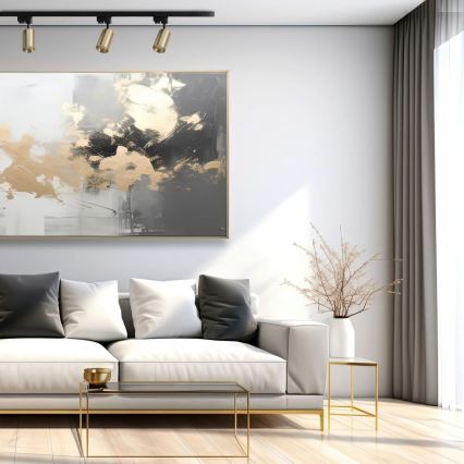 Bodové svietidlo do lištového systému MARIBEL 3xGU10/10W/230V +1 m lištový systém zlatá