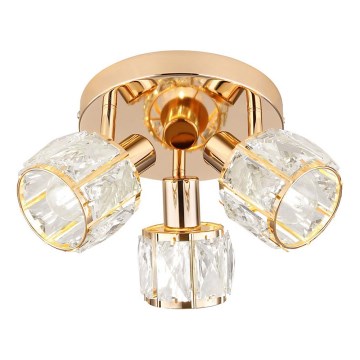 Bodové svietidlo DUBAI 3xE14/40W/230V pr. 36 cm rose gold