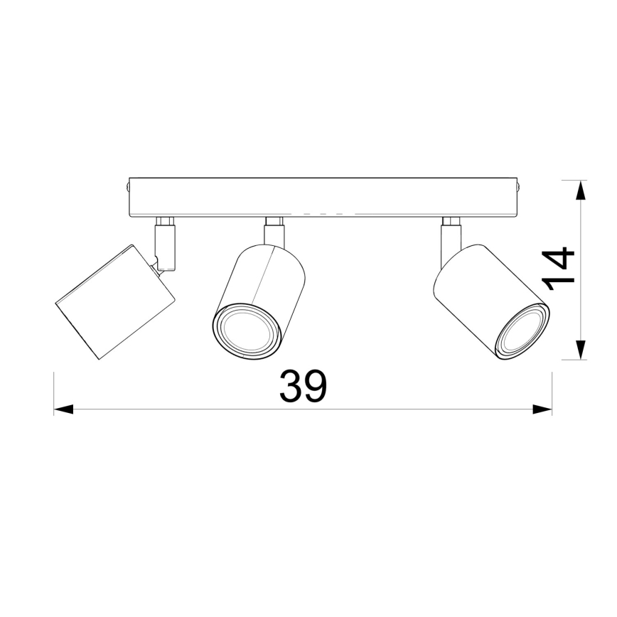 Bodové svietidlo FUN 5xGU10/8W/230V zelené