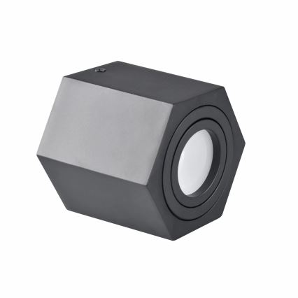 Bodové svietidlo HEXAGON 1xGU10/10W/230V čierna