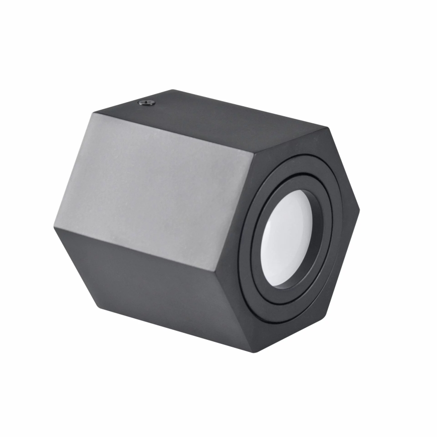 Bodové svietidlo HEXAGON 1xGU10/10W/230V čierna