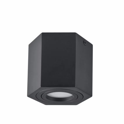 Bodové svietidlo HEXAGON 1xGU10/10W/230V čierna