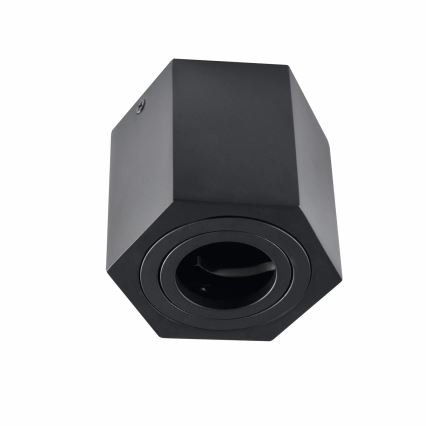 Bodové svietidlo HEXAGON 1xGU10/10W/230V čierna