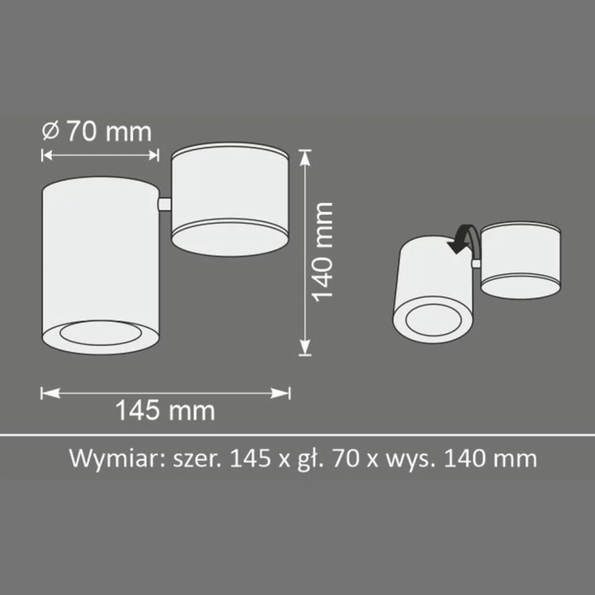 Bodové svietidlo HOBRO 1xGU10/10W/230V biela