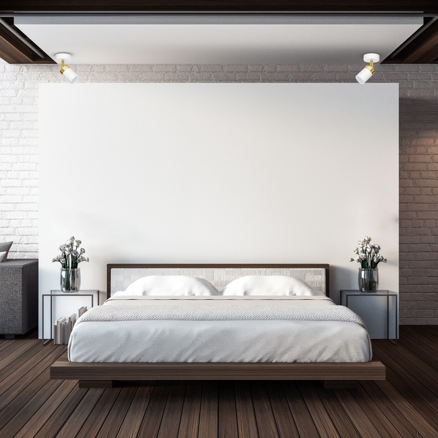 Bodové svietidlo JOKER 1xGU10/25W/230V biela/zlatá