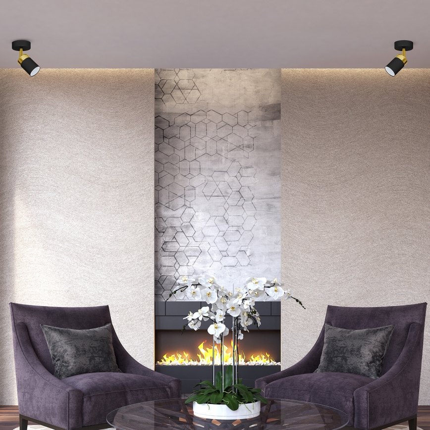 Bodové svietidlo JOKER 1xGU10/25W/230V čierna/zlatá