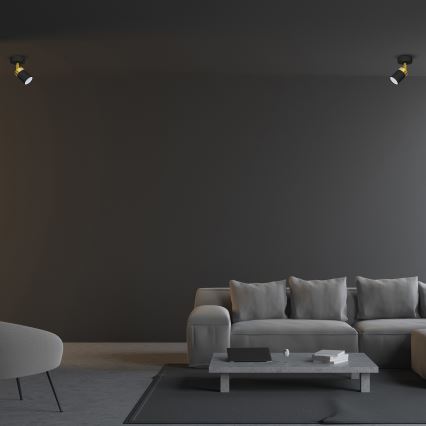 Bodové svietidlo JOKER 1xGU10/25W/230V čierna/zlatá