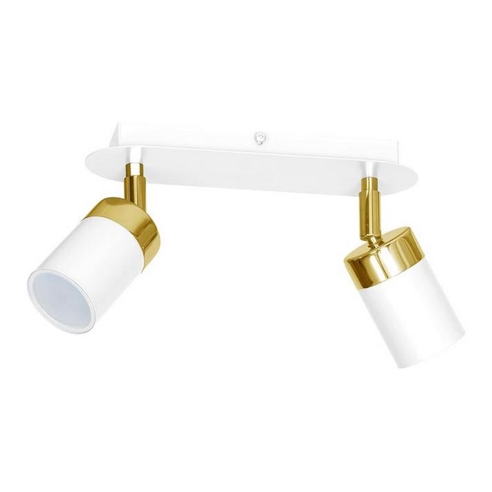 Bodové svietidlo JOKER 2xGU10/25W/230V biela/zlatá