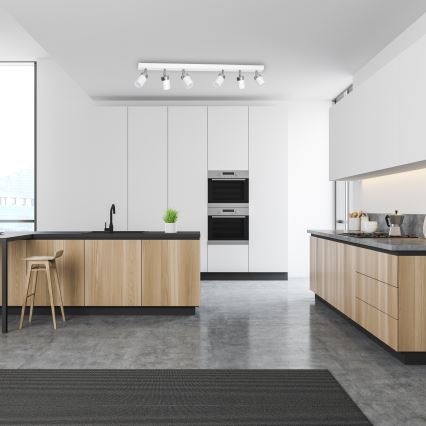 Bodové svietidlo JOKER 6xGU10/25W/230V biela/lesklý chróm