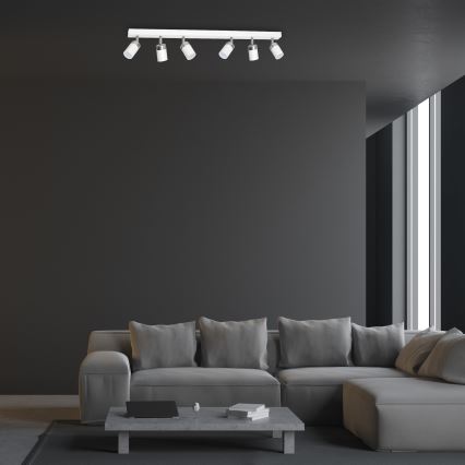 Bodové svietidlo JOKER 6xGU10/25W/230V biela/lesklý chróm