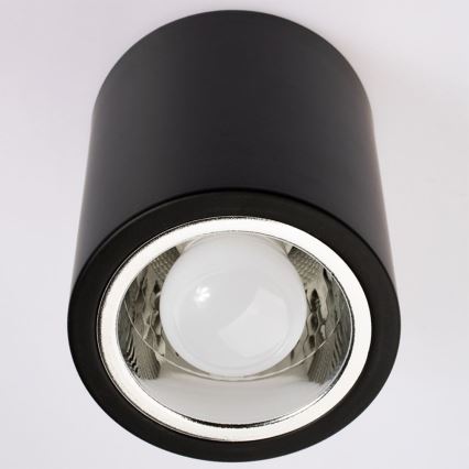 Bodové svietidlo JUPITER 1xE27/20W/230V pr. 13 cm čierna
