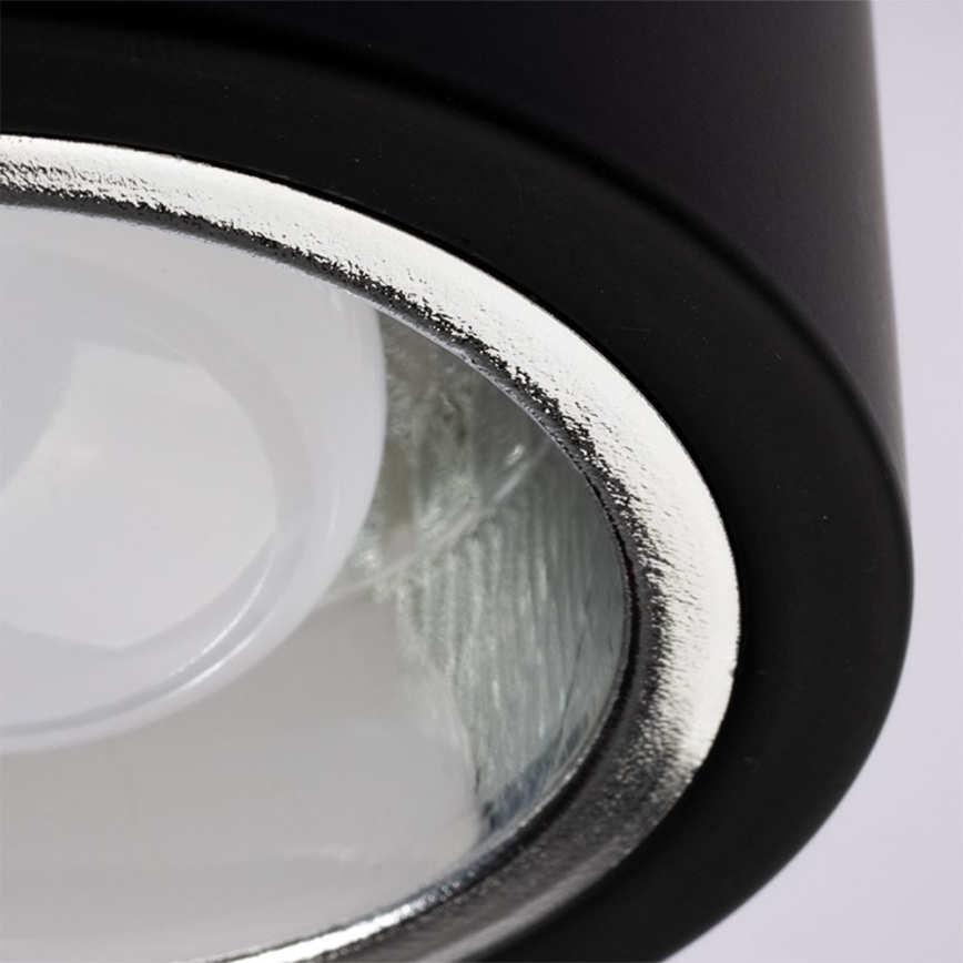Bodové svietidlo JUPITER 1xE27/20W/230V pr. 13 cm čierna