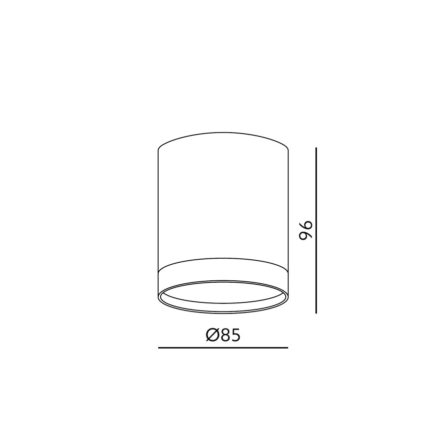 Bodové svietidlo OH12 1xGX53/35W/230V 9,6 cm biela