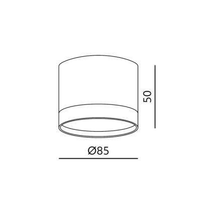 Bodové svietidlo OH12S 1xGX53/35W/230V 5 cm biele