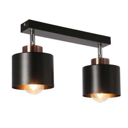 Bodové svietidlo OLENA 2xE27/60W/230V čierna