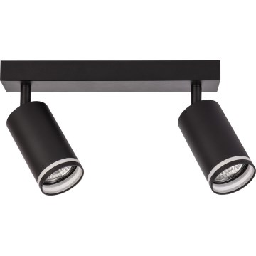 Bodové svietidlo PIPE 2xGU10/10W/230V čierne