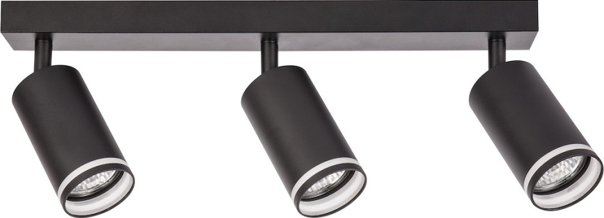 Bodové svietidlo PIPE 3xGU10/10W/230V čierne