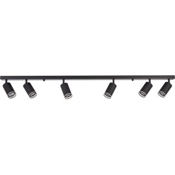 Bodové svietidlo PIPE 6xGU10/10W/230V čierna