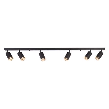 Bodové svietidlo PIPE 6xGU10/10W/230V čierna