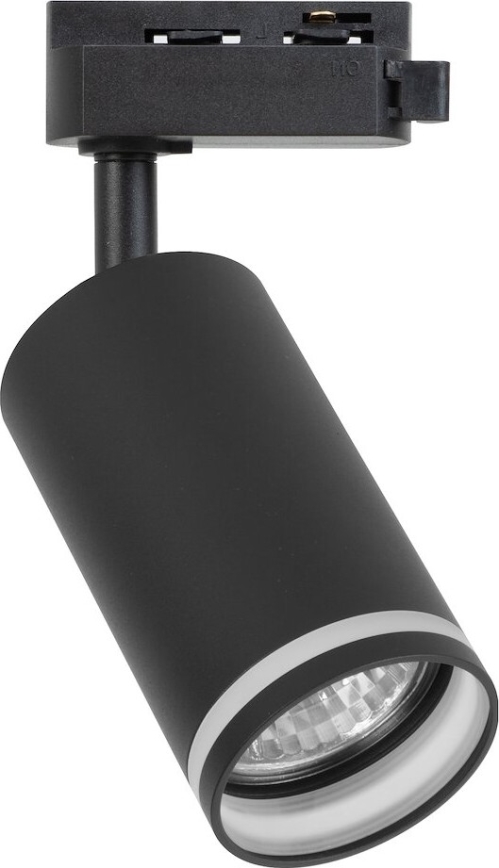 Bodové svietidlo pre 1-fázový lištový systém PIPE 1xGU10/10W/230V čierne