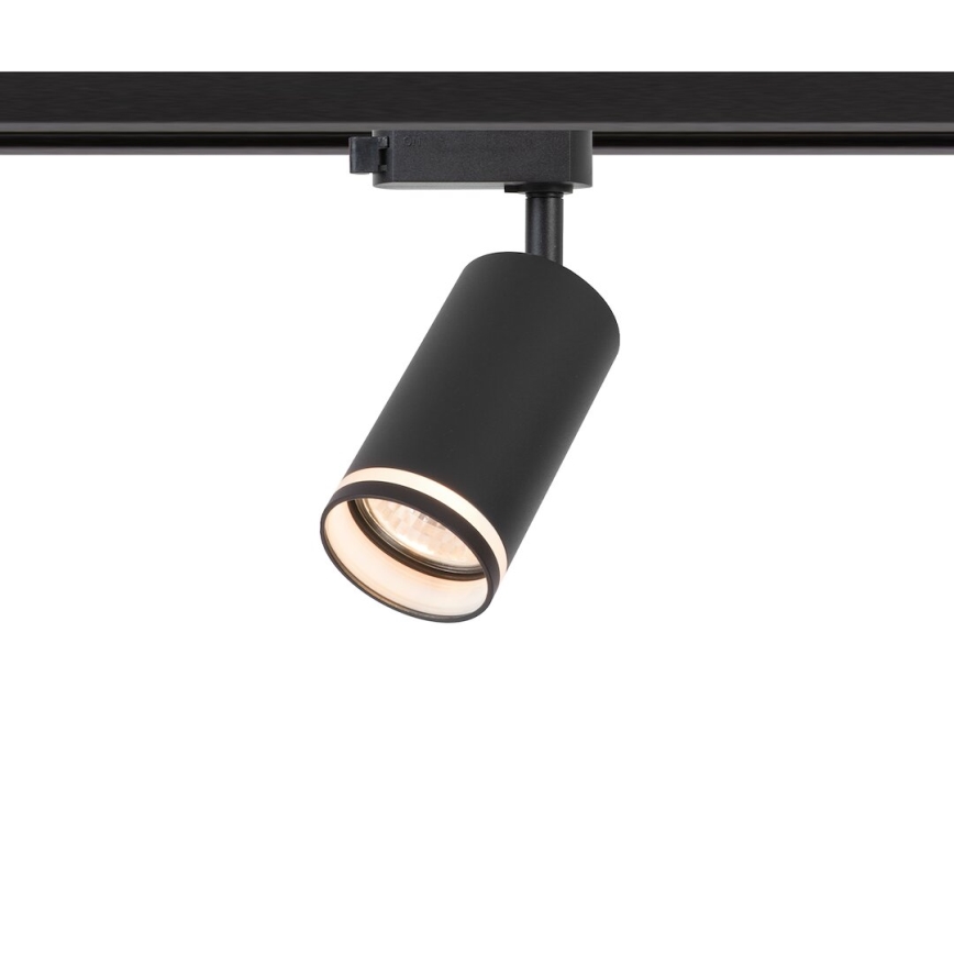 Bodové svietidlo pre 1-fázový lištový systém PIPE 1xGU10/10W/230V čierne